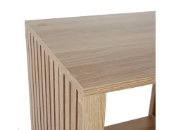 Mueble Modular de Diseño Klaus 3 Compartimentos Marrón 99cm en Madera y Paneles