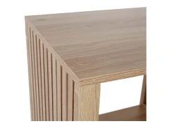 Mueble Modular de Diseño Klaus 3 Compartimentos Marrón 99cm en Madera y Paneles