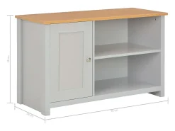 Mueble para el televisor gris 95x39x58 cm