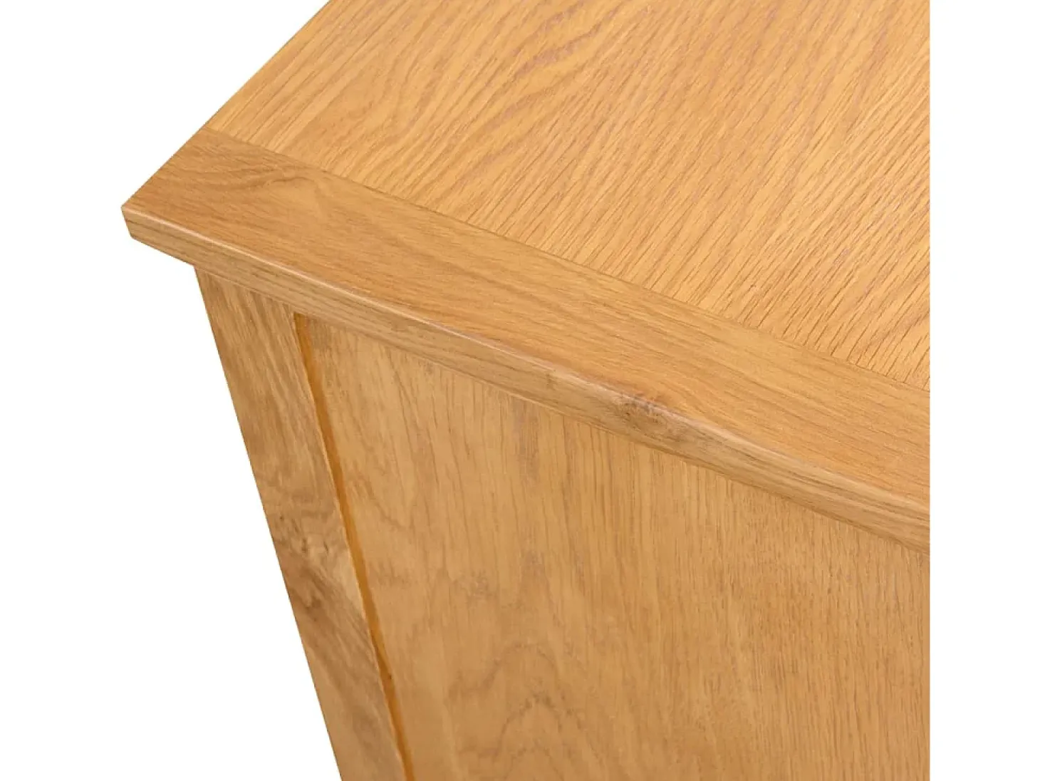Mueble para el televisor madera maciza de roble 110x35x44 cm
