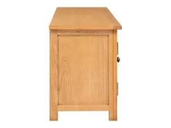 Mueble para el televisor madera maciza de roble 110x35x44 cm