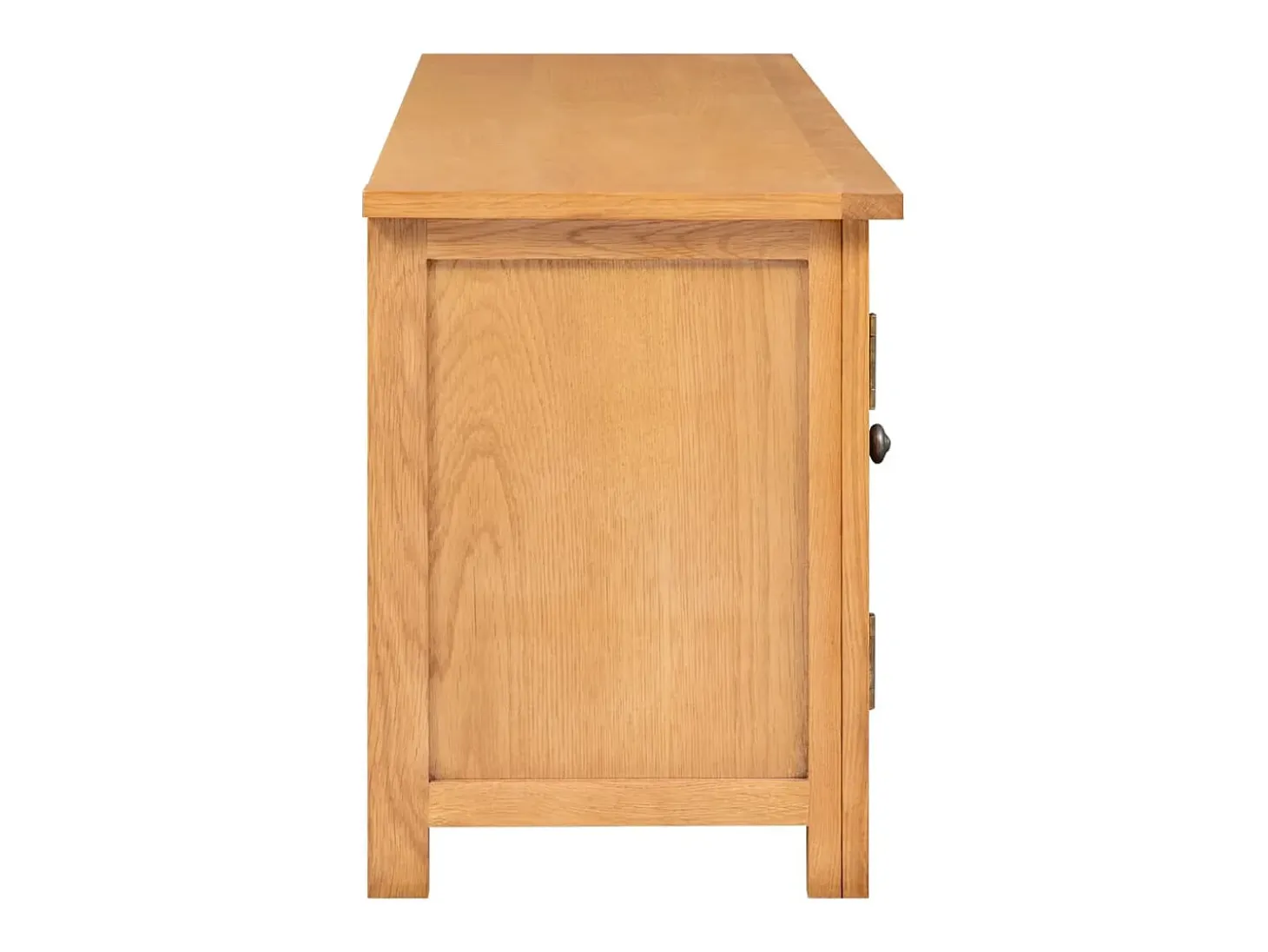 Mueble para el televisor madera maciza de roble 110x35x44 cm