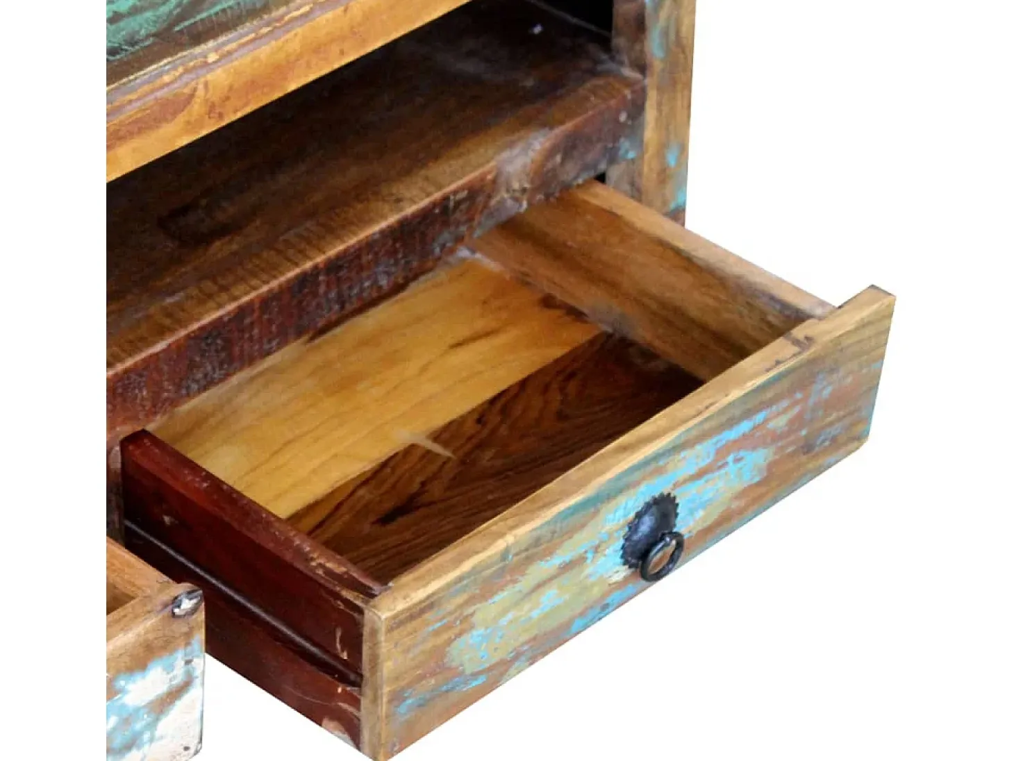 Mueble para la televisión con 3 cajones madera reciclada