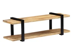 Mueble para la TV de madera maciza de mango 130x40x40 cm