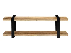 Mueble para la TV de madera maciza de mango 130x40x40 cm