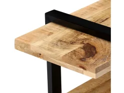 Mueble para la TV de madera maciza de mango 130x40x40 cm