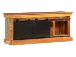Mueble para la TV madera maciza reciclada 110x30x45 cm