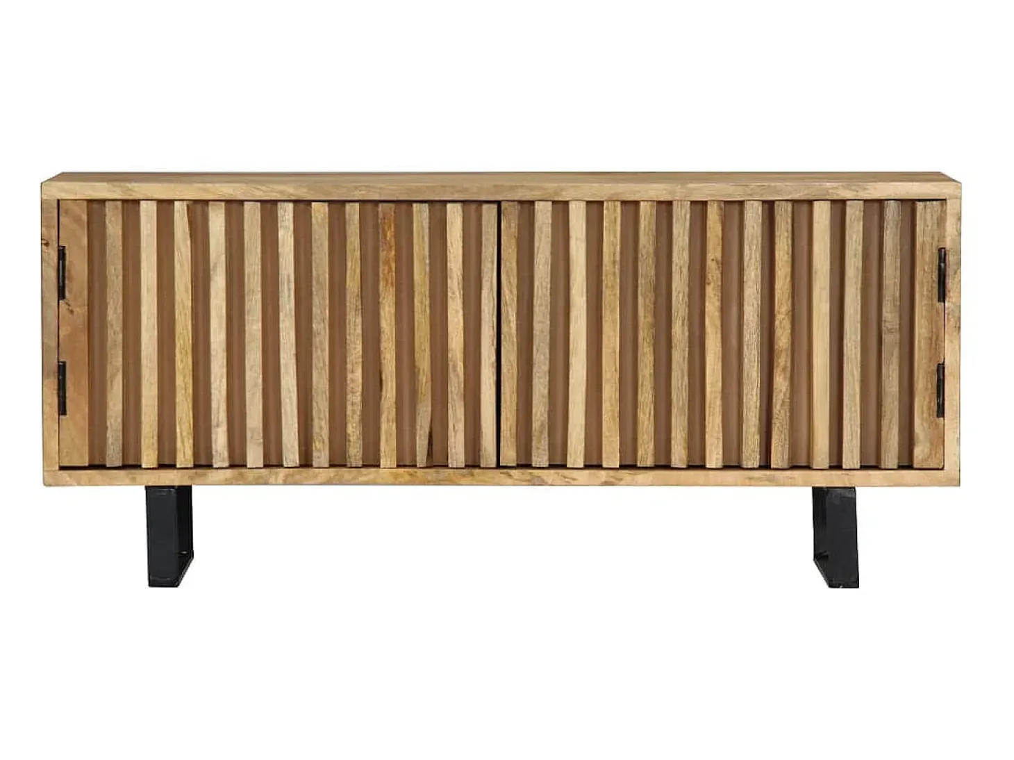 Mueble para la TV madera maciza de mango 90x30x40 cm ES73581