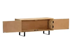 Mueble para la TV madera maciza de mango 90x30x40 cm