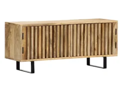 Mueble para la TV madera maciza de mango 90x30x40 cm
