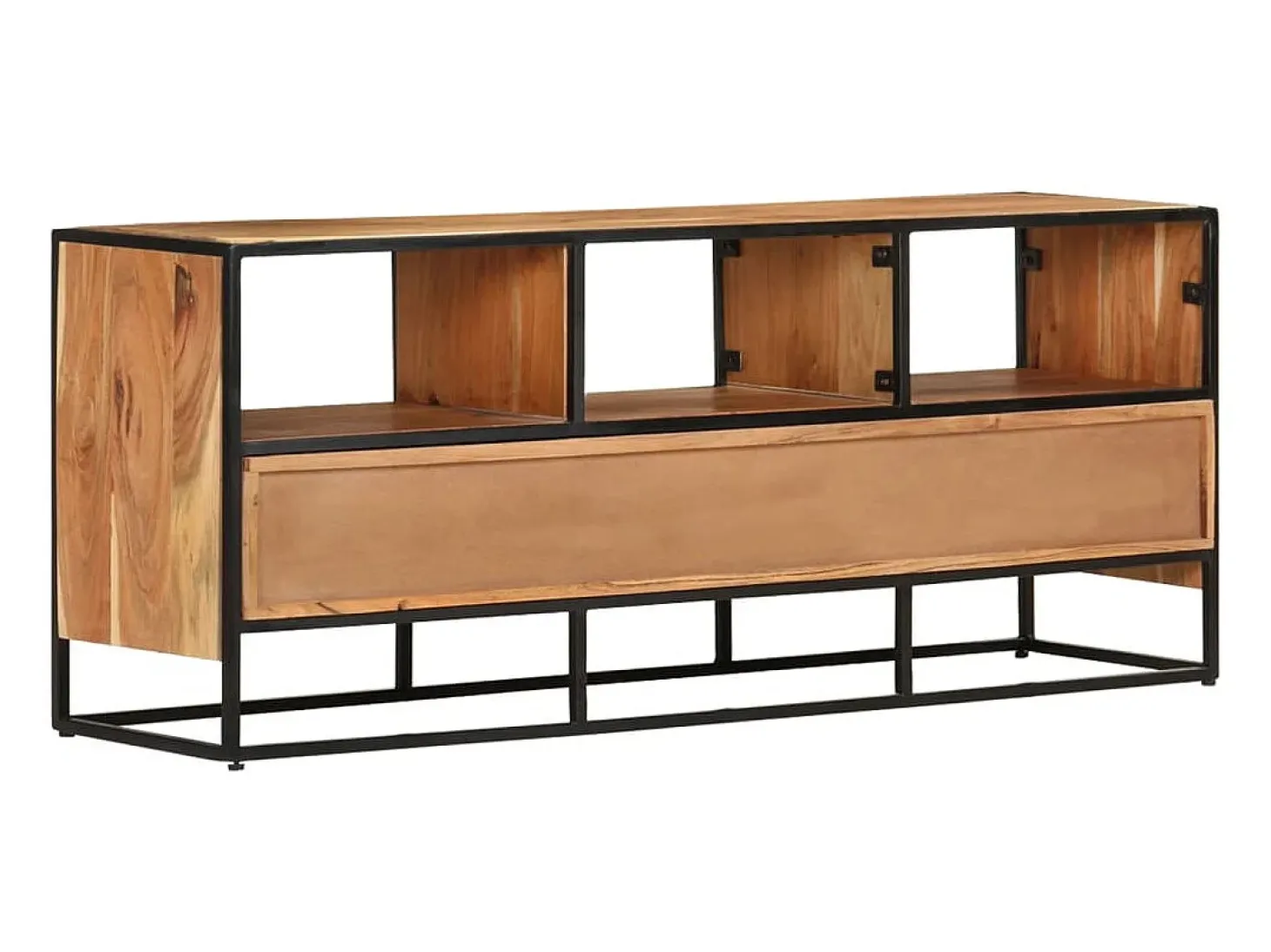 Mueble para la TV madera maciza de acacia 110x30x45 cm ES29359