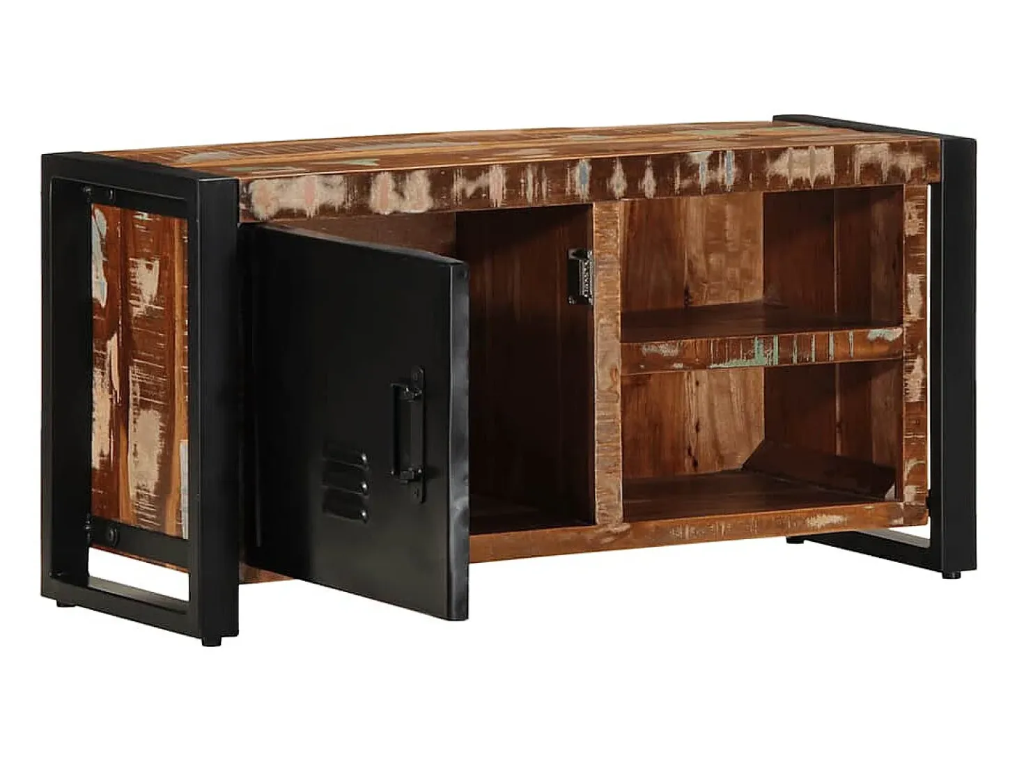 Mueble para la TV 80x30x40 madera maciza reciclada
