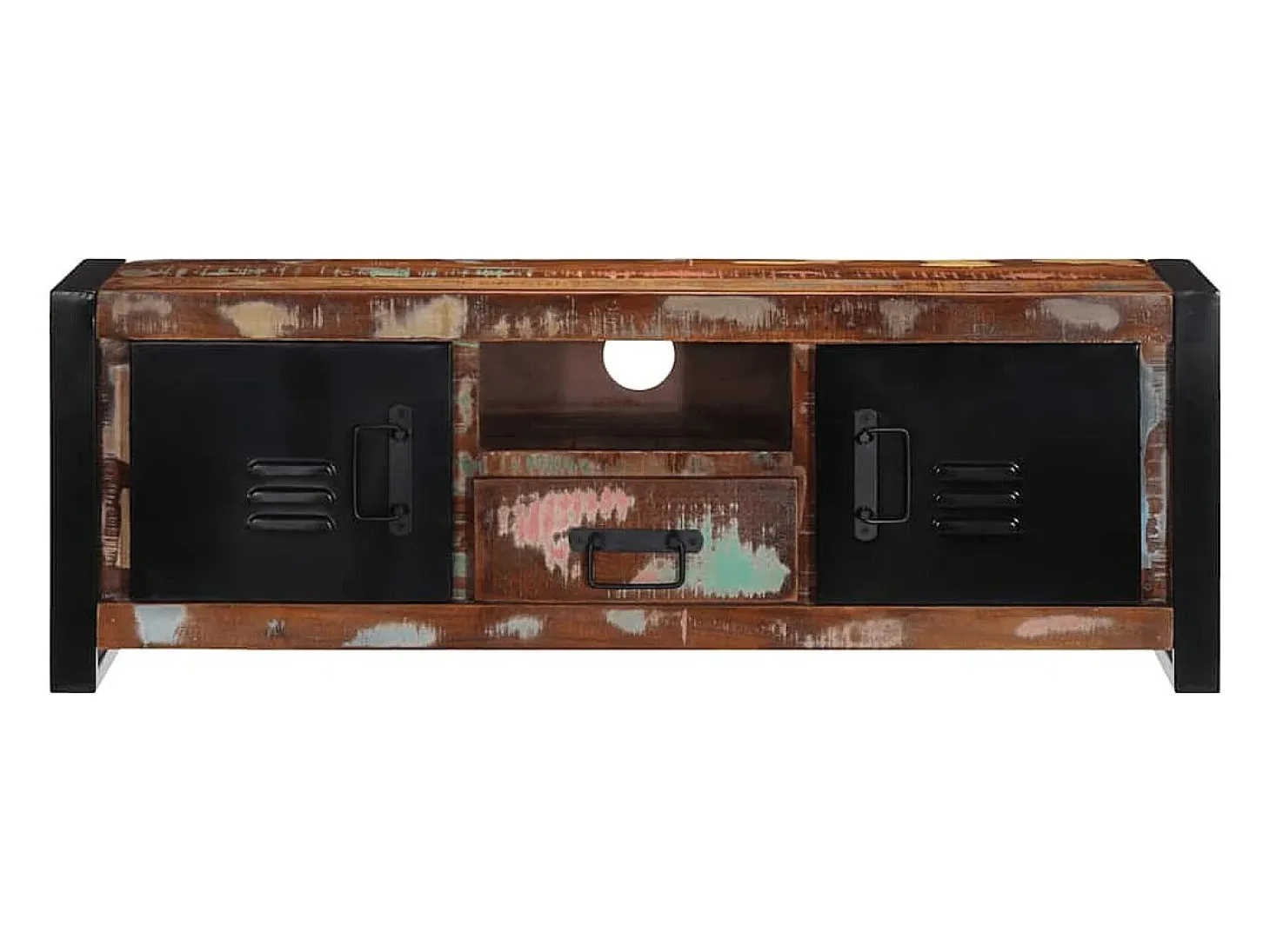 Mueble para la TV 100x30x35 madera maciza reciclada