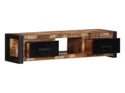 Mueble para la TV 100x30x25 madera maciza reciclada