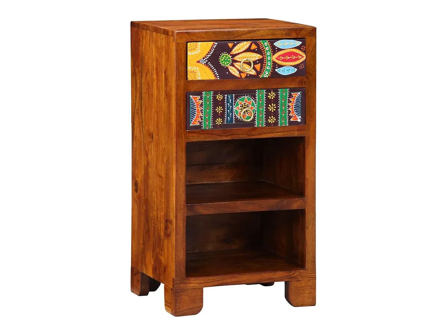 Mueble para teléfono con cajón Marrón 40 x 35 x 75 cm
