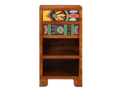 Mueble para teléfono con cajón Marrón 40 x 35 x 75 cm
