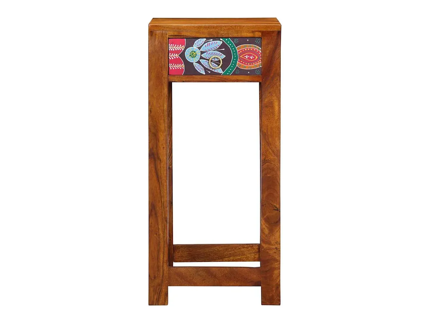 Mueble para teléfono con cajón Marrón 35 x 35 x 75 cm