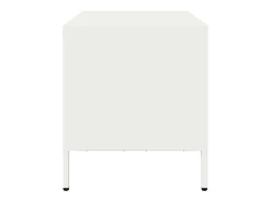 Mueble para TV acero laminado en frío blanco 68x39x43,5 cm