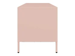 Mueble para TV acero laminado en frío rosa 135x39x43,5 cm