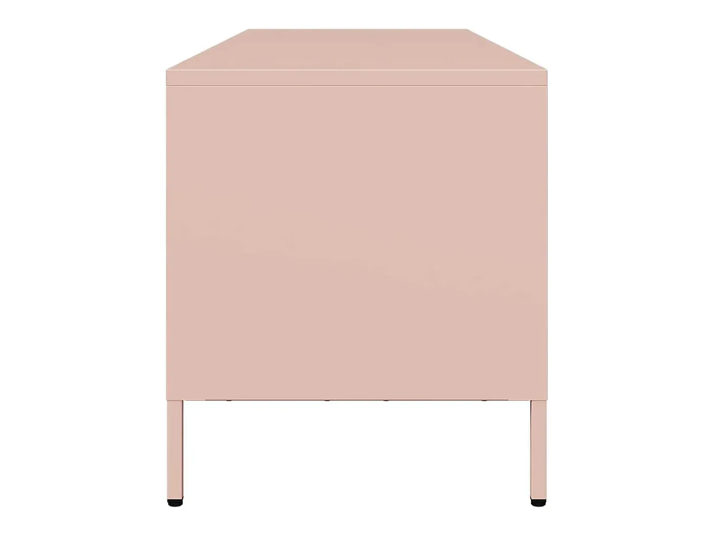 Mueble para TV acero laminado en frío rosa 135x39x43,5 cm