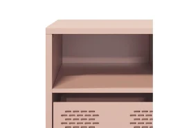 Mueble para TV acero laminado en frío rosa 135x39x43,5 cm
