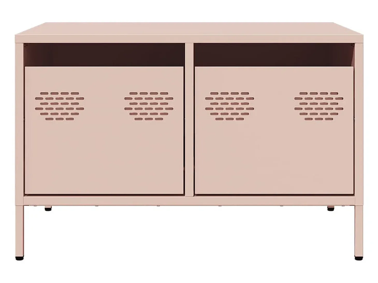 Mueble para TV acero laminado en frío rosa 68x50x43,5 cm
