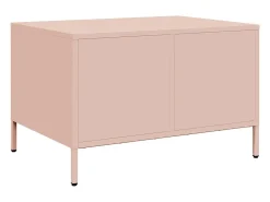 Mueble para TV acero laminado en frío rosa 68x50x43,5 cm