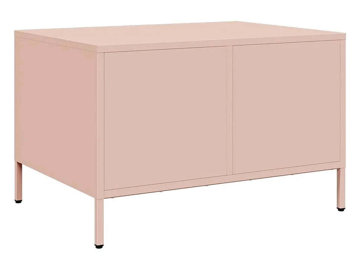 Mueble para TV acero laminado en frío rosa 68x50x43,5 cm