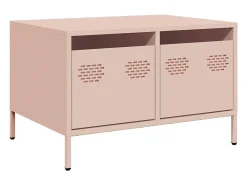 Mueble para TV acero laminado en frío rosa 68x50x43,5 cm