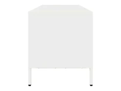 Mueble para TV acero laminado en frío blanco 135x39x43,5 cm