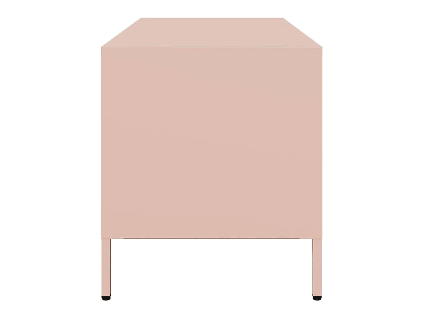 Mueble para TV acero laminado en frío rosa 68x39x43,5 cm