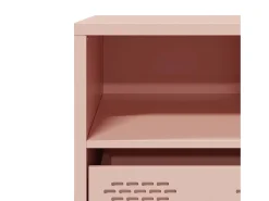 Mueble para TV acero laminado en frío rosa 68x39x43,5 cm