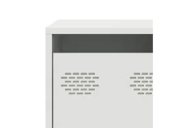 Mueble para TV acero laminado en frío blanco 135x39x43,5 cm