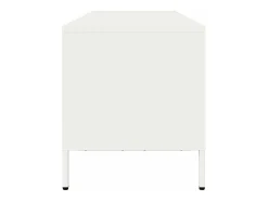 Mueble para TV acero laminado en frío blanco 135x39x43,5 cm