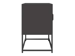 Mueble para TV acero laminado en frío negro 68x39x60,5 cm