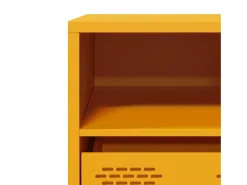 Mueble para TV acero laminado en frío amarillo 101,5x39x43,5 cm