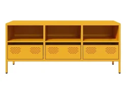 Mueble para TV acero laminado en frío amarillo 101,5x39x43,5 cm