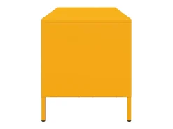 Mueble para TV acero laminado en frío amarillo 101,5x39x43,5 cm