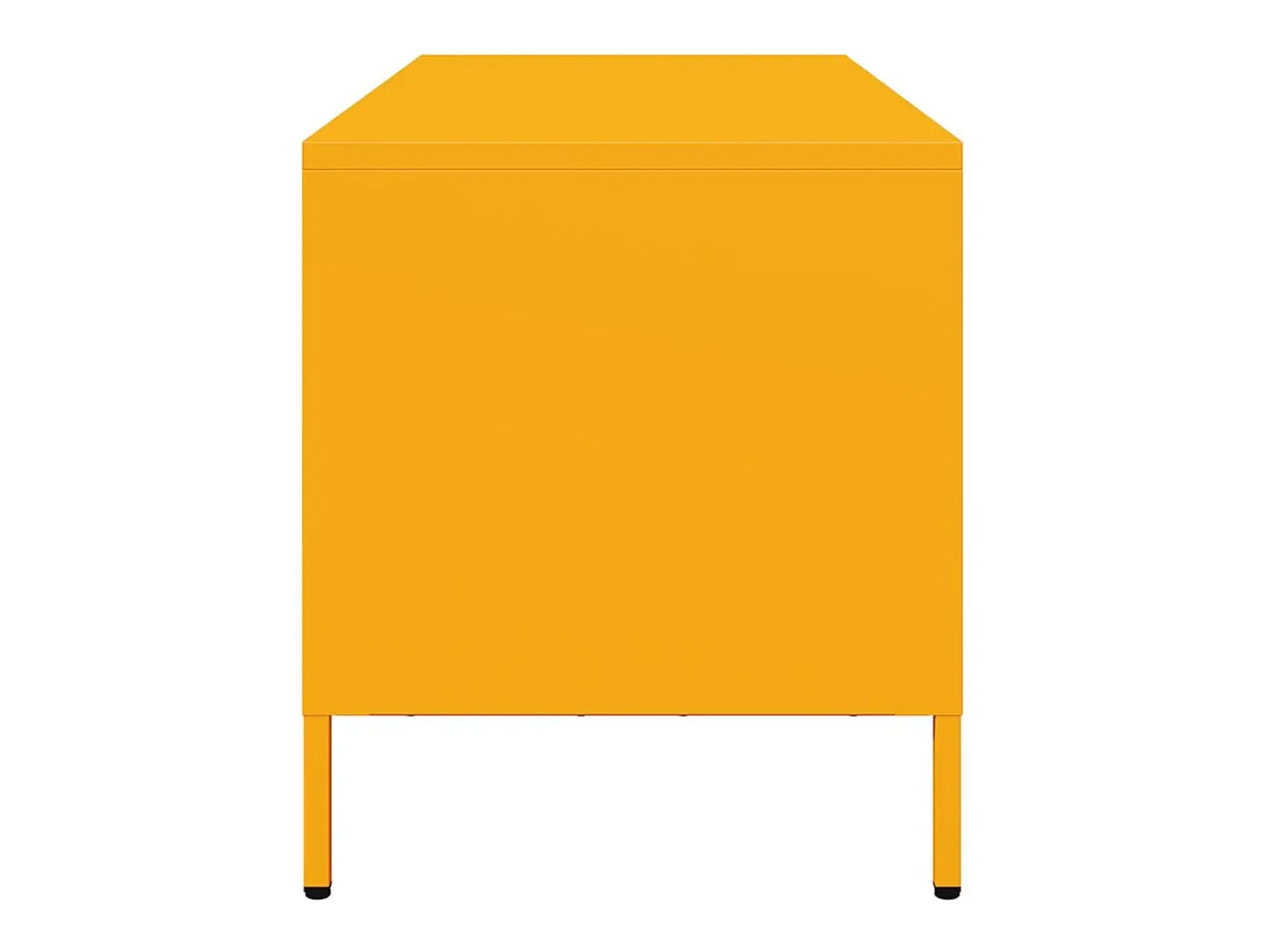 Mueble para TV acero laminado en frío amarillo 101,5x39x43,5 cm