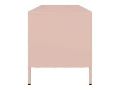 Mueble para TV acero laminado en frío rosa 135x39x43,5 cm