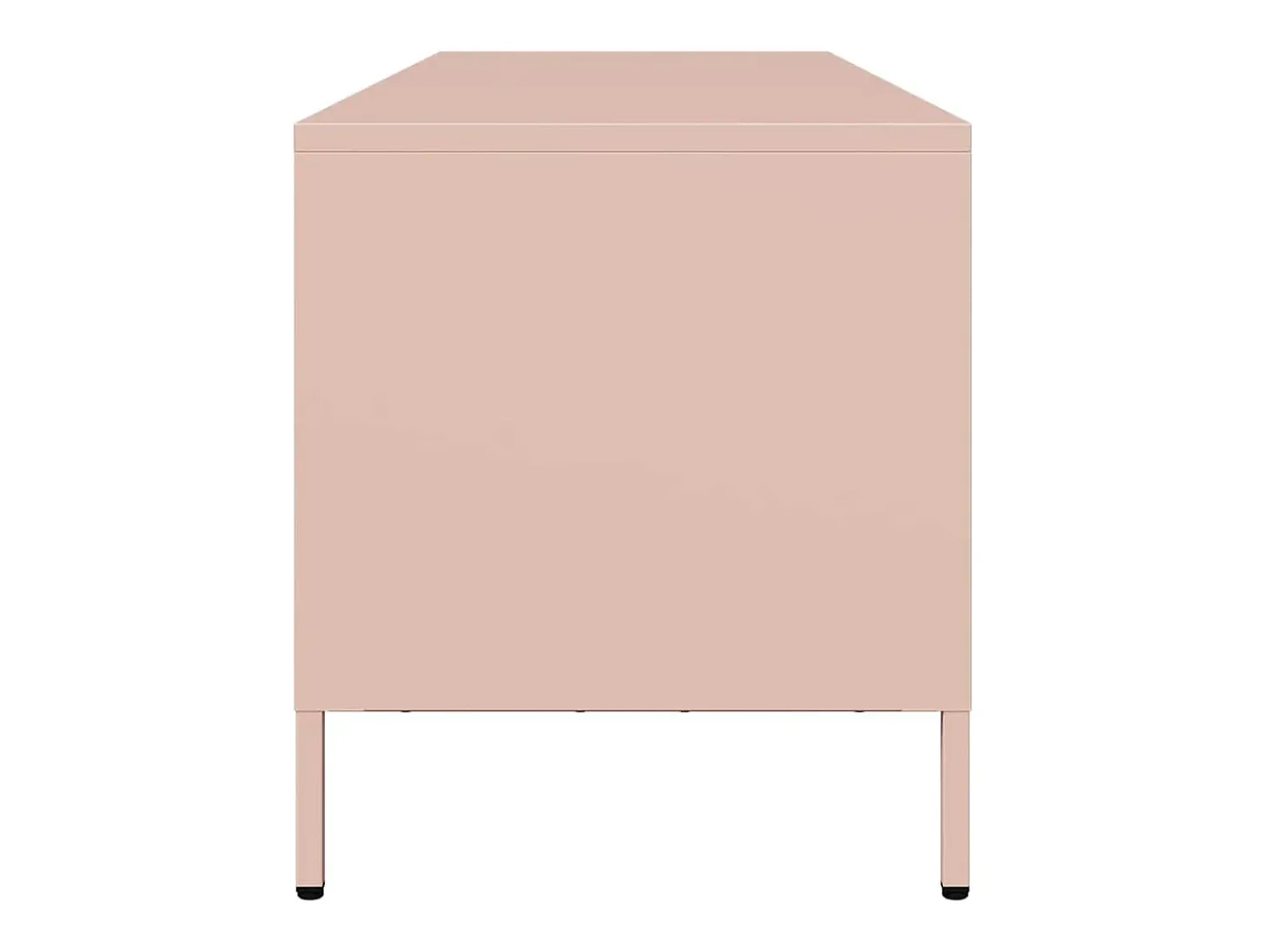 Mueble para TV acero laminado en frío rosa 135x39x43,5 cm