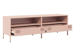 Mueble para TV acero laminado en frío rosa 135x39x43,5 cm