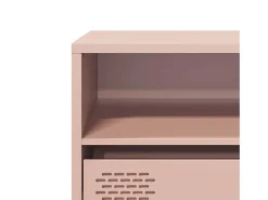 Mueble para TV acero laminado en frío rosa 135x39x43,5 cm