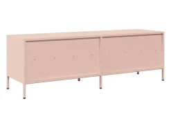 Mueble para TV acero laminado en frío rosa 135x39x43,5 cm