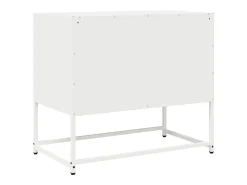Mueble para TV acero laminado en frío blanco 68x39x60,5 cm