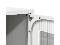 Mueble para TV acero laminado en frío blanco 68x39x60,5 cm