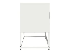 Mueble para TV acero laminado en frío blanco 68x39x60,5 cm