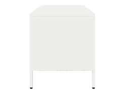 Mueble para TV acero laminado en frío blanco 68x39x43,5 cm