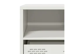 Mueble para TV acero laminado en frío blanco 68x39x43,5 cm