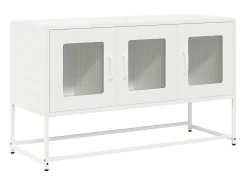 Mueble para TV acero laminado en frío blanco 100,5x39x60,5 cm